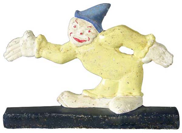 a clown doorstop