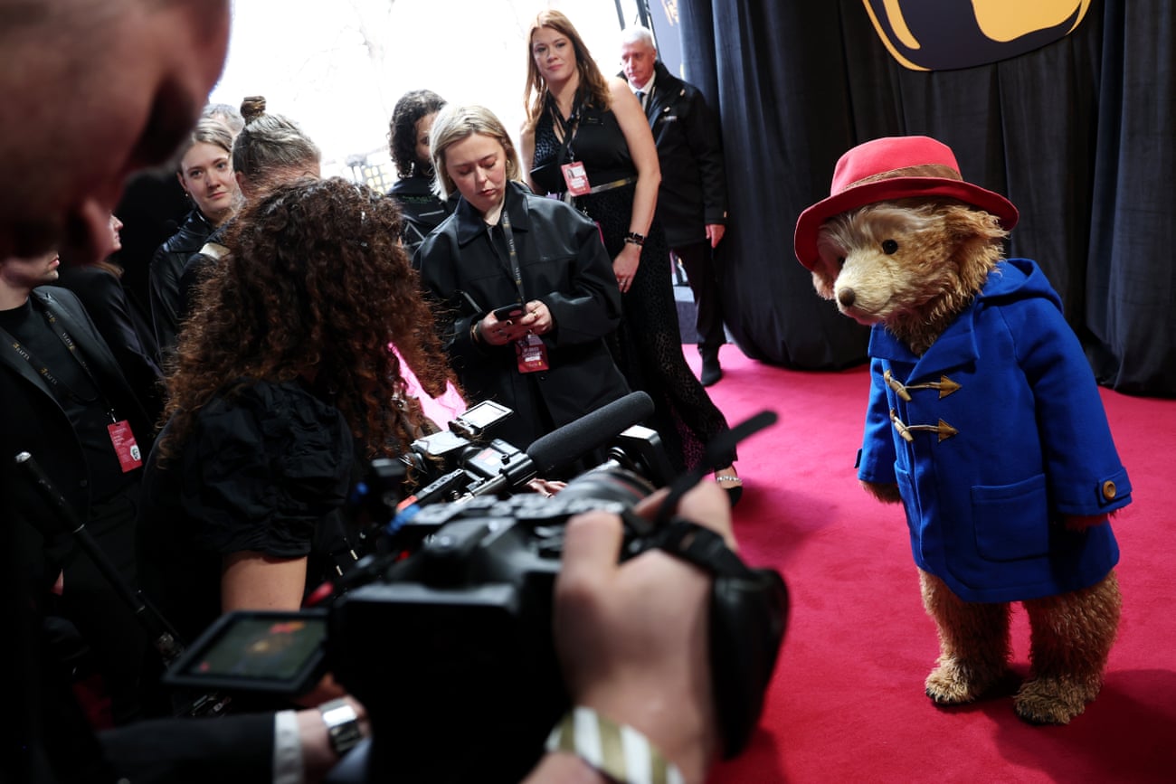 a picture of Paddington Bear attending the 2026 BAFTAs